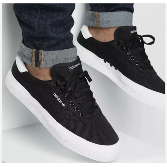 Adidas 3MC Vulc Black Canvas New With Box B22705 Casual - Picture 1 of 6